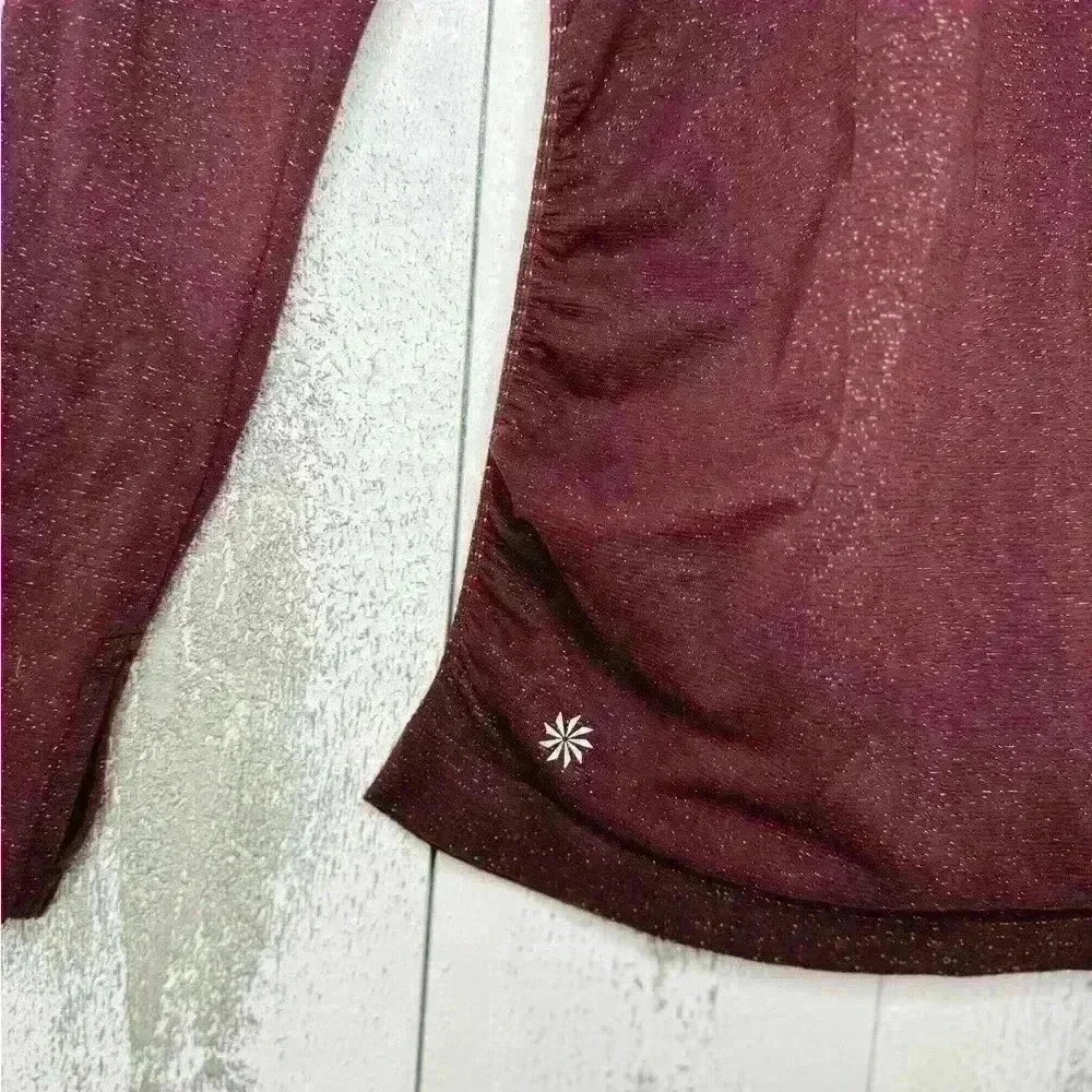Athleta Metallic Thread Long-sleeve Shirt. - Picture 6 of 9